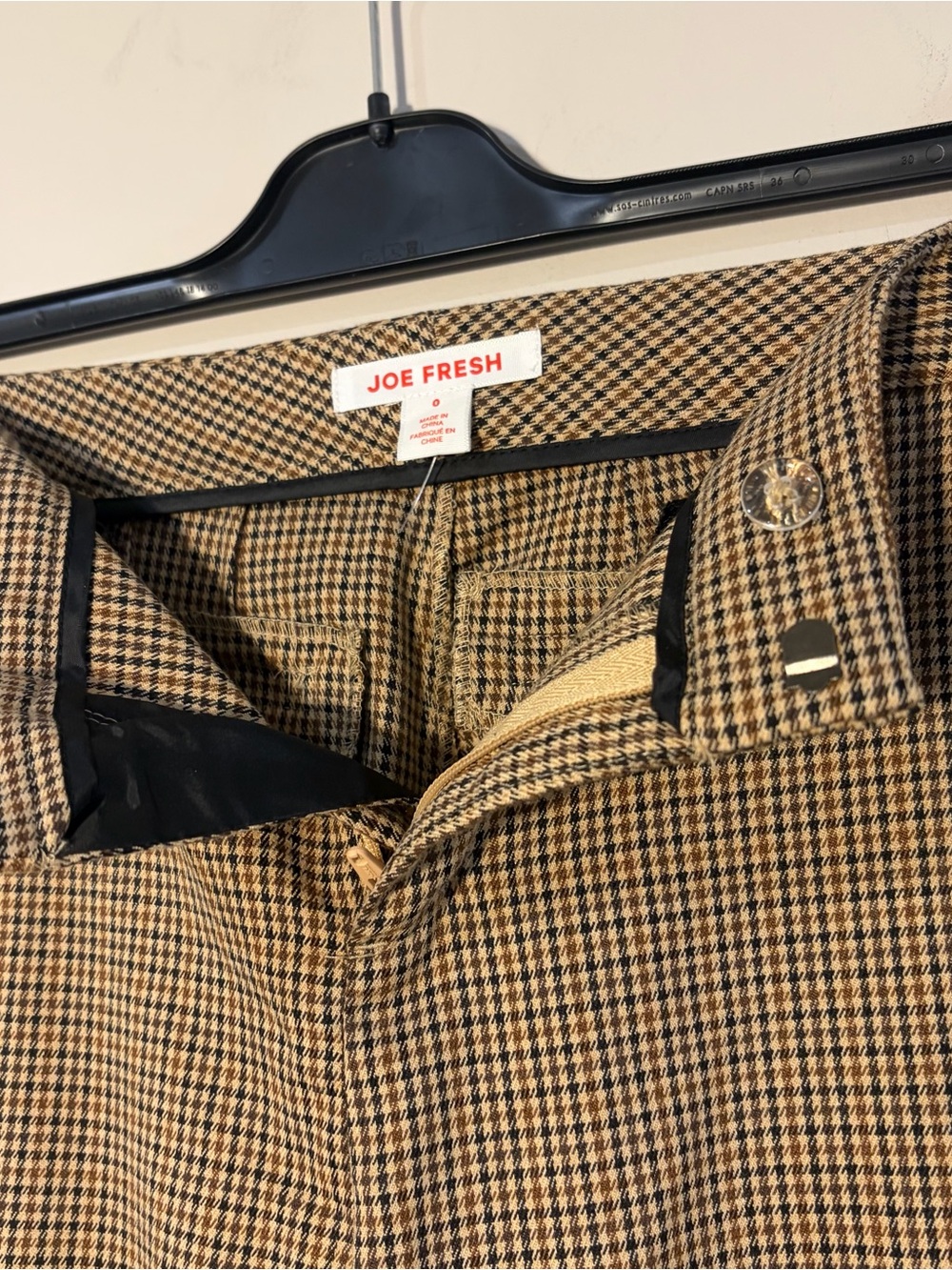 Joe Fresh Black and Tan trousers